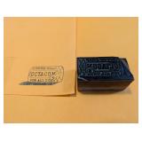 Vintage Letterpress for OCTAGON SOAP, Has Chip in