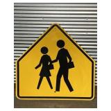 SCHOOL CHILDREN WARNING STREET SIGN METAL