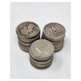 Roll of Silver Quarters (40) Washington Quarters