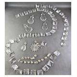 Asfour ? crystal square chain garland & Prisms