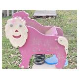 SPRING MOUNTED ROCKING ANIMAL PARK RIDE