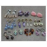 Gems & Stones Clip On Screw Back Earring Fashion
