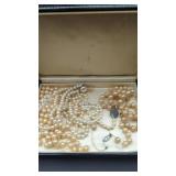 Faux Pearl Necklaces For Parts or Repair