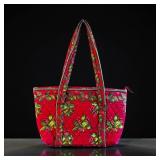 Kim Rogers Quilted Christmas Fabric Bag 10ï¿½ï¿½x16ï¿½ï¿½