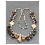Artisan Clay Pottery Handmade Pendants Necklace