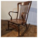 Antique Oak Rocking Chair