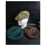 3 Kangol Breathable Beret Sz Large Hat Summer