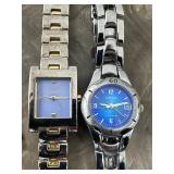 Citizen Quartz & Lorus Quartz Blue Face Watches