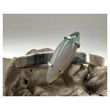 Agate Stone Fold Bracelet Bangle