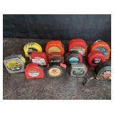 DOZEN TAPE MEASURES USED SIX 12FT., FOUR 16 FT. &