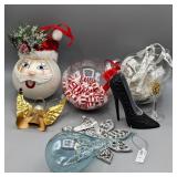 PEIR 1 GLASS ORNAMENTS PLUS OTHERS