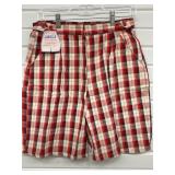 NOS VINTAGE PLAID JAMAICA PRESHRUNK LADIES SHORTS