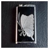 VTG NACON Japan Lighter w/ Butterfly Motif