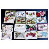 Antique Birthday Postcards J. J. Marks/ Printed