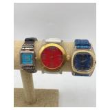 3 LADIES FASHION WATCHES JOAN RIVERS & ECCLISSI