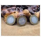 3 - .999 Fine Silver Casino Tokens 1oz Each