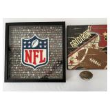 Football Decor NFL Team Printed Logo Shadowbox