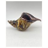 MURANO STYLE ART GLASS CONK SHELL