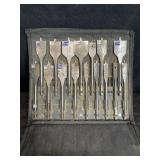 IRWIN WOOD PADDLE DRILL BITS IN CASE