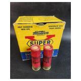 Vtg Western Super x 12 guage Paper Shotgun Shells