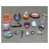 Rock Gem Pendant & Brooch Collection