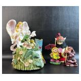 Collectible Smalls Angels/ Wood Bell Viking/ Clay