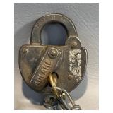 Railroad Padlock PCC&STL RR, Correct Panhandle