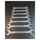 Large Craftsman Double Flank Open End Wrenches