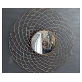 Sculpted Wire Framed Mirror