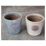 Pr Pottery Planters