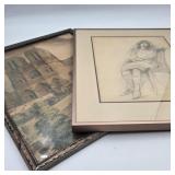 Vintage Sketch & Architectural Art