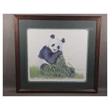Signed LE Susan Morrison Print of Panda
