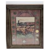 BUFFALO NICKEL COLLECTION 'THE WILD WEST' FRAMED