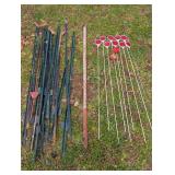 Post Various Lengths, Some Bent, Driveway Markers