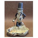 Vintage Cast Iron Mr. Peanut Ring/Change Holder