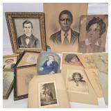 Lot of Vintage / Antique Portraits