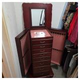 Powell Collection Queen Anne Style Jewelry Cabinet