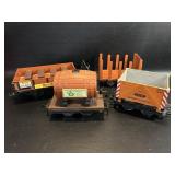 4 LGB G Gauge Train Cars : 4047 Wine Barrel Flat