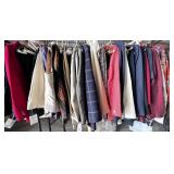 Clothes on Rack Some Dry Cleaned/ Some Have Tags/