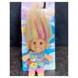 NOS VINTAGE RAINBOW TROLL DOLL BY BRIGHT OF
