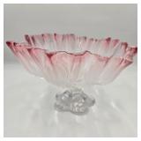 Walther Glas "Sylvia" Cranberry Centerpiece Bowl