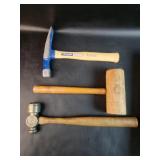 Hammers Vaughan Brass Ball Peen & Mallet