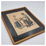 Fred Fredden-Goldberg Signed Watercolor Painting