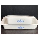 2 CORNING WARE BLUE CORNFLOWER CASSEROLES