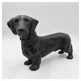 Cast Iron Dachshund Coin Bank