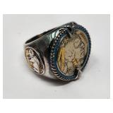 Bradford Exchange Indian Head Nickel Ring