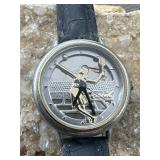 Vintage Fossil Tennis Player Watch Leather Band q