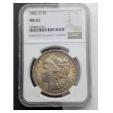 1805 O MORGAN SILVER DOLLAR MS62 NGC