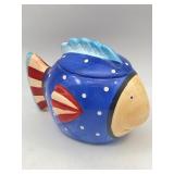 VINTAGE COCO DOWLEY BLUEFISH COOKIE JAR 1970ï¿½s