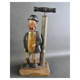 Vtg ANRI ? Carved Bottle Opener / Corkscrew Man